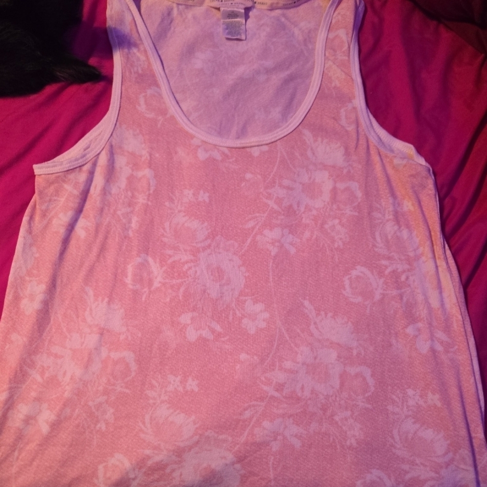 Lucky Brand Pink Floral Tank Top